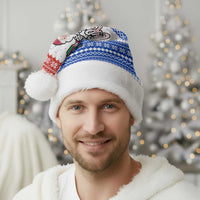 Paraguay Christmas Santa Hat with Red-White-Blue Design, National Seal, and Santa Motif - Wonder Print Shop