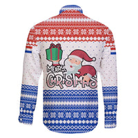 Paraguay Christmas Family Matching Mermaid Dress and Hawaiian Shirt with Red-White-Blue Design, National Seal, and Santa Motif - Wonder Print Shop