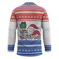 Paraguay Christmas Hockey Jersey with Red-White-Blue Design, National Seal, and Santa Motif - Wonder Print Shop