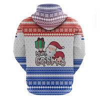 Paraguay Christmas Hoodie with Red-White-Blue Design, National Seal, and Santa Motif - Wonder Print Shop