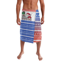 Paraguay Christmas Lavalava with Red-White-Blue Design, National Seal, and Santa Motif - Wonder Print Shop