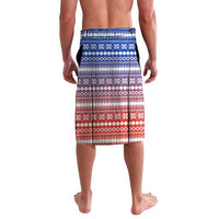 Paraguay Christmas Lavalava with Red-White-Blue Design, National Seal, and Santa Motif - Wonder Print Shop
