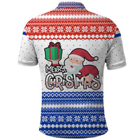 Paraguay Christmas Polo Shirt with Red-White-Blue Design, National Seal, and Santa Motif - Wonder Print Shop