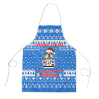 Christmas Stalker Bulldog Apron Xmas Holiday Patterns - Wonder Print Shop