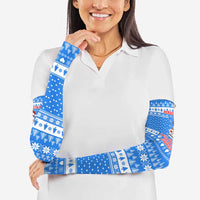 Christmas Stalker Bulldog Arm Sleeves Xmas Holiday Patterns - Wonder Print Shop