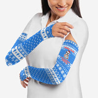Christmas Stalker Bulldog Arm Sleeves Xmas Holiday Patterns - Wonder Print Shop