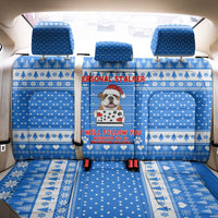 Christmas Stalker Bulldog Back Car Seat Cover Xmas Holiday Patterns - Wonder Print Shop