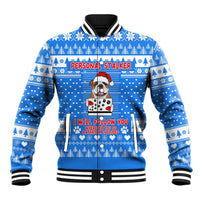Christmas Stalker Bulldog Baseball Jacket Xmas Holiday Patterns - Wonder Print Shop