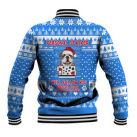 Christmas Stalker Bulldog Baseball Jacket Xmas Holiday Patterns - Wonder Print Shop