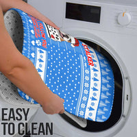 Christmas Stalker Bulldog Bathroom Set Xmas Holiday Patterns - Wonder Print Shop