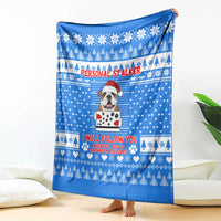 Christmas Stalker Bulldog Blanket Xmas Holiday Patterns - Wonder Print Shop