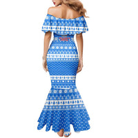 Christmas Stalker Bulldog Family Matching Mermaid Dress and Hawaiian Shirt Xmas Holiday Patterns - Wonder Print Shop