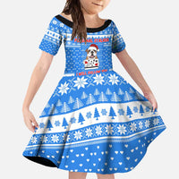 Christmas Stalker Bulldog Family Matching Off Shoulder Maxi Dress and Hawaiian Shirt Xmas Holiday Patterns - Wonder Print Shop