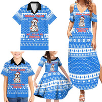 Christmas Stalker Bulldog Family Matching Summer Maxi Dress and Hawaiian Shirt Xmas Holiday Patterns - Wonder Print Shop