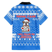 Christmas Stalker Bulldog Hawaiian Shirt Xmas Holiday Patterns - Wonder Print Shop