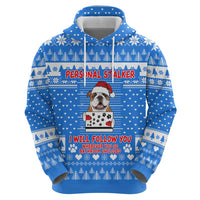 Christmas Stalker Bulldog Hoodie Xmas Holiday Patterns - Wonder Print Shop