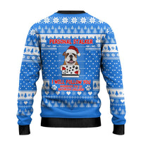Christmas Stalker Bulldog Ugly Christmas Sweater Xmas Holiday Patterns - Wonder Print Shop