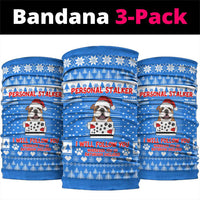Christmas Stalker Bulldog Neck Gaiter Xmas Holiday Patterns - Wonder Print Shop