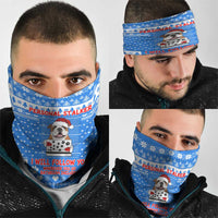 Christmas Stalker Bulldog Neck Gaiter Xmas Holiday Patterns - Wonder Print Shop