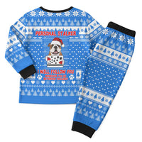 Christmas Stalker Bulldog Christmas Pajama Set Xmas Holiday Patterns - Wonder Print Shop