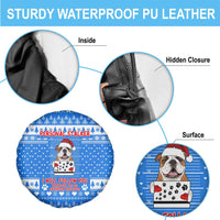 Christmas Stalker Bulldog Spare Tire Cover Xmas Holiday Patterns - Wonder Print Shop