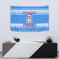 Christmas Stalker Bulldog Tapestry Xmas Holiday Patterns - Wonder Print Shop