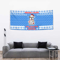Christmas Stalker Bulldog Tapestry Xmas Holiday Patterns - Wonder Print Shop