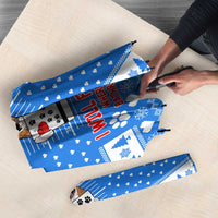 Christmas Stalker Bulldog Umbrella Xmas Holiday Patterns - Wonder Print Shop