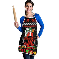 Christmas Straight Outta Gangsta Claus Apron Xmas Holiday Patterns - Wonder Print Shop