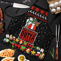 Christmas Straight Outta Gangsta Claus Apron Xmas Holiday Patterns - Wonder Print Shop
