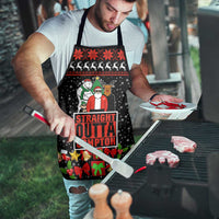 Christmas Straight Outta Gangsta Claus Apron Xmas Holiday Patterns - Wonder Print Shop