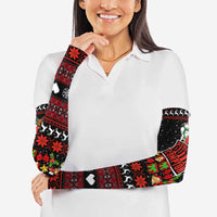 Christmas Straight Outta Gangsta Claus Arm Sleeves Xmas Holiday Patterns - Wonder Print Shop