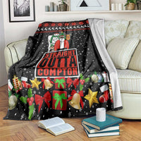Christmas Straight Outta Gangsta Claus Blanket Xmas Holiday Patterns - Wonder Print Shop