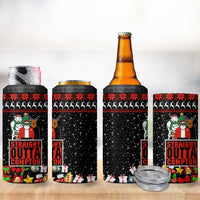 Christmas Straight Outta Gangsta Claus 4 in 1 Can Cooler Tumbler Xmas Holiday Patterns - Wonder Print Shop