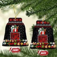 Christmas Straight Outta Gangsta Claus Ceramic Ornament Xmas Holiday Patterns - Wonder Print Shop