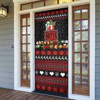 Christmas Straight Outta Gangsta Claus Door Cover Xmas Holiday Patterns - Wonder Print Shop