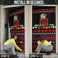 Christmas Straight Outta Gangsta Claus Door Cover Xmas Holiday Patterns - Wonder Print Shop