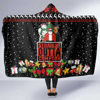 Christmas Straight Outta Gangsta Claus Hooded Blanket Xmas Holiday Patterns - Wonder Print Shop