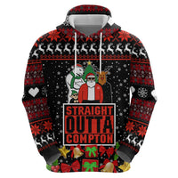 Christmas Straight Outta Gangsta Claus Hoodie Xmas Holiday Patterns - Wonder Print Shop