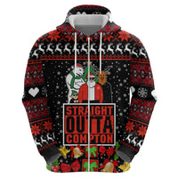 Christmas Straight Outta Gangsta Claus Hoodie Xmas Holiday Patterns - Wonder Print Shop