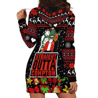 Christmas Straight Outta Gangsta Claus Hoodie Dress Xmas Holiday Patterns - Wonder Print Shop