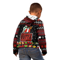 Christmas Straight Outta Gangsta Claus Kid Hoodie Xmas Holiday Patterns - Wonder Print Shop