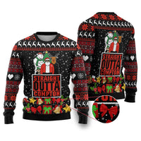 Christmas Straight Outta Gangsta Claus Ugly Christmas Sweater Xmas Holiday Patterns - Wonder Print Shop
