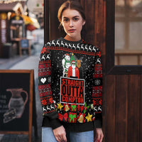 Christmas Straight Outta Gangsta Claus Ugly Christmas Sweater Xmas Holiday Patterns - Wonder Print Shop