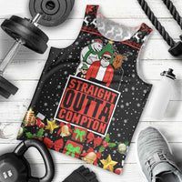 Christmas Straight Outta Gangsta Claus Men Tank Top Xmas Holiday Patterns - Wonder Print Shop