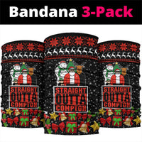Christmas Straight Outta Gangsta Claus Neck Gaiter Xmas Holiday Patterns - Wonder Print Shop
