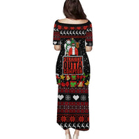 Christmas Straight Outta Gangsta Claus Puletasi Xmas Holiday Patterns - Wonder Print Shop