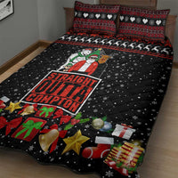 Christmas Straight Outta Gangsta Claus Quilt Bed Set Xmas Holiday Patterns - Wonder Print Shop