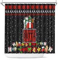 Christmas Straight Outta Gangsta Claus Shower Curtain Xmas Holiday Patterns - Wonder Print Shop