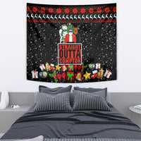 Christmas Straight Outta Gangsta Claus Tapestry Xmas Holiday Patterns - Wonder Print Shop